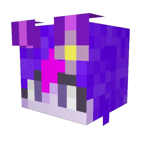 LilacLychee Minecraft avatar head, 3D render