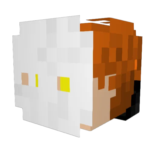 LilacSundewReal Minecraft avatar head, 3D render