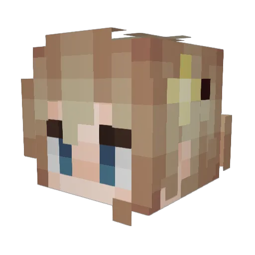 LilacTheDemon Minecraft avatar head, 3D render