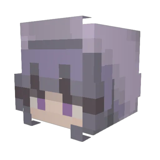 Lilac_Blossom Minecraft avatar head, 3D render