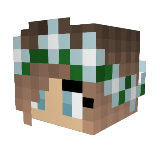 Lilac_Dance Minecraft avatar head, 3D render