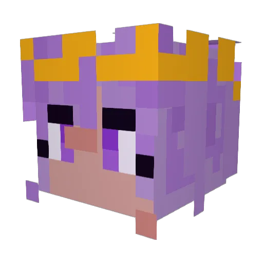 Lilac_Dreamz Minecraft avatar head, 3D render