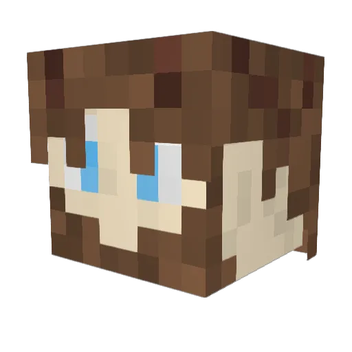 Lilac_Lich Minecraft avatar head, 3D render
