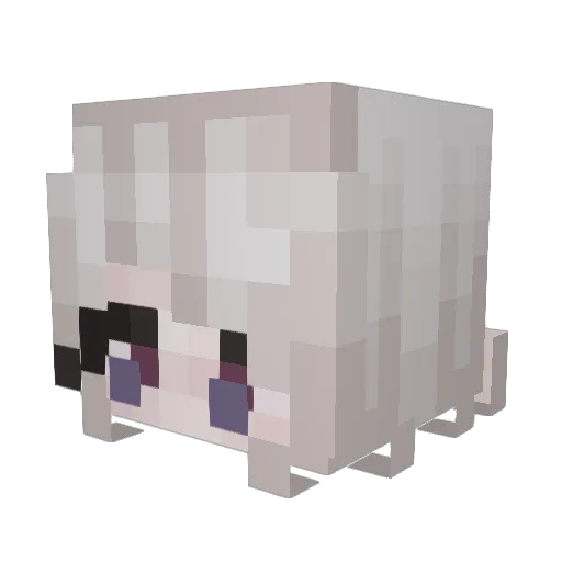 Lilac_lak Minecraft avatar head, 3D render
