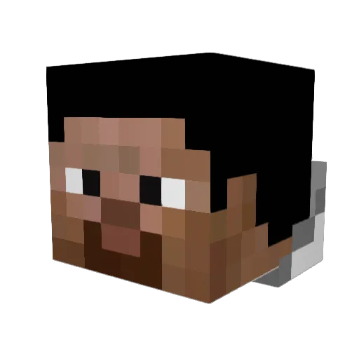 Liladriel Minecraft avatar head, 3D render