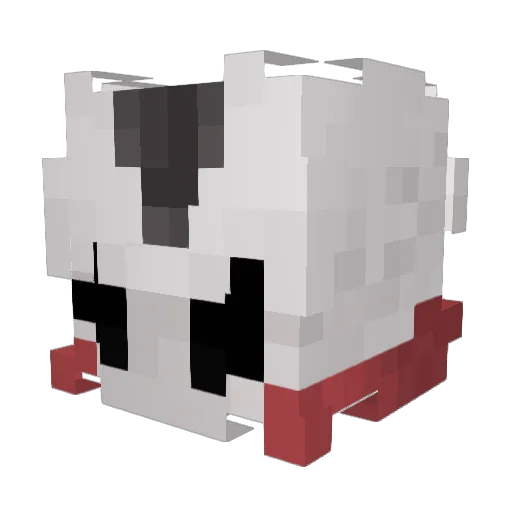 Lilahlove Minecraft avatar head, 3D render