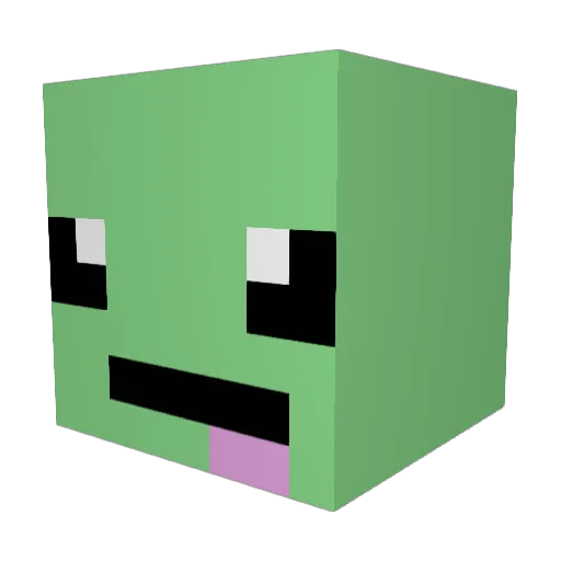Lilblockbreaker Minecraft avatar head, 3D render