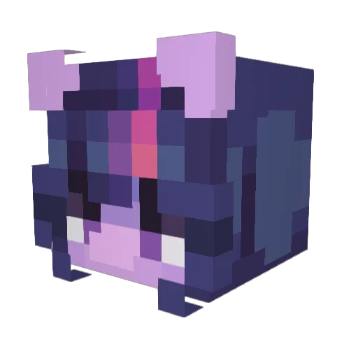 Lilbunnyvr Minecraft avatar head, 3D render