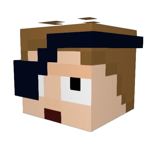 Lilcmoney125 Minecraft avatar head, 3D render