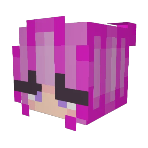 Lilcowboe Minecraft avatar head, 3D render