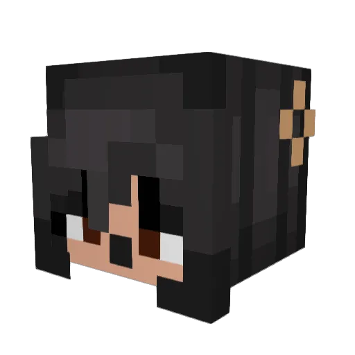 LileLen Minecraft avatar head, 3D render