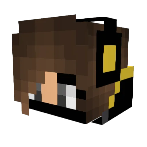 LilexPvP Minecraft avatar head, 3D render