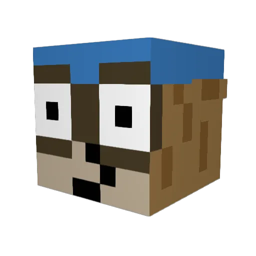 Lilgarf720 Minecraft avatar head, 3D render