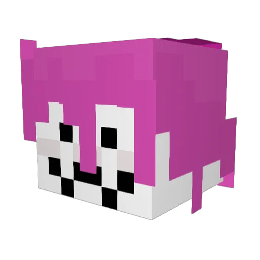 Lilhess12 Minecraft avatar head, 3D render
