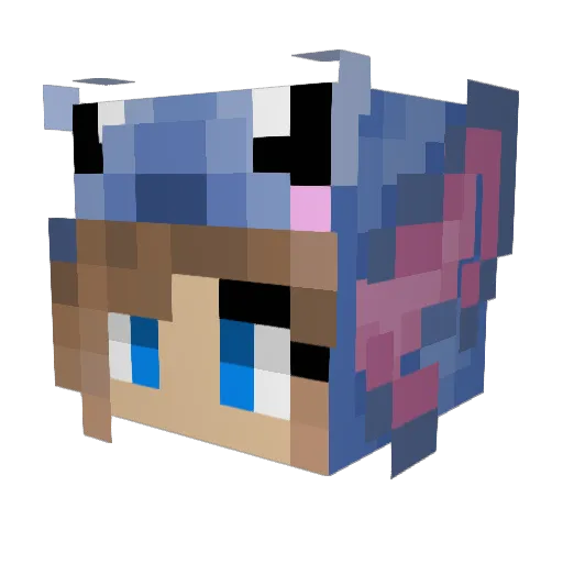 Lilhighlischaa Minecraft avatar head, 3D render