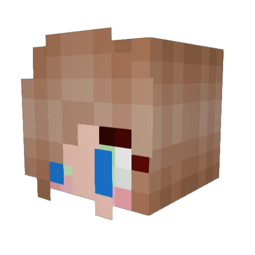 LiliPear Minecraft avatar head, 3D render