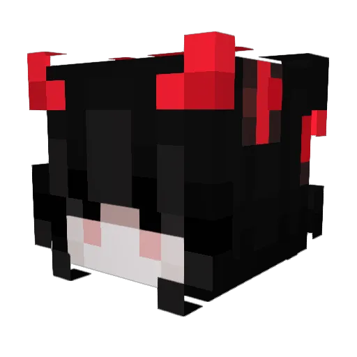 LiliacRose Minecraft avatar head, 3D render