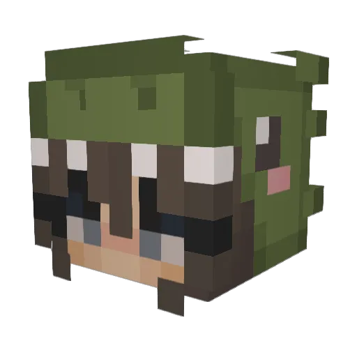 Lilian0203 Minecraft avatar head, 3D render