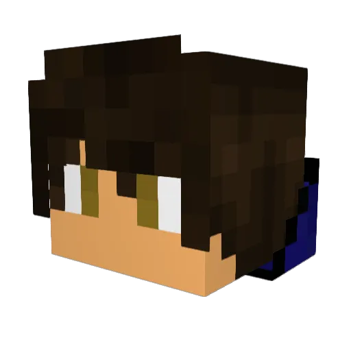 LilianXp3 Minecraft avatar head, 3D render