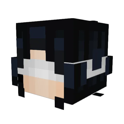 Lilianka5 Minecraft avatar head, 3D render