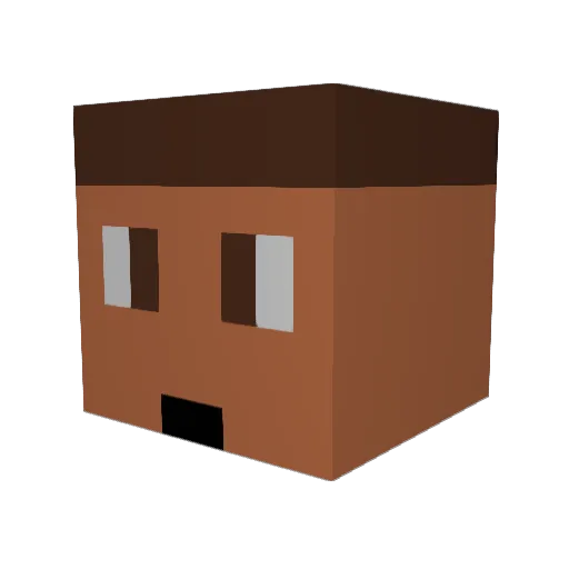 Lilianno57 Minecraft avatar head, 3D render