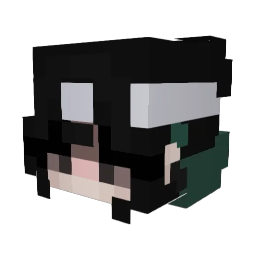 Liliat_ Minecraft avatar head, 3D render