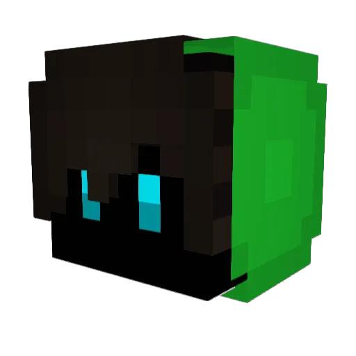 LilienTV Minecraft avatar head, 3D render