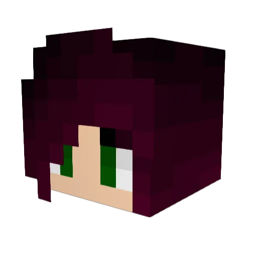 Lilientod Minecraft avatar head, 3D render
