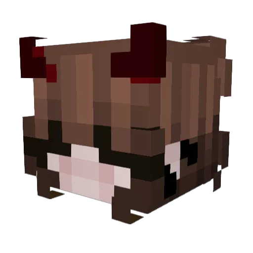 Lilija22 Minecraft avatar head, 3D render