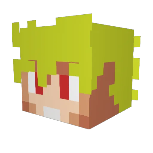 Lilikiller321 Minecraft avatar head, 3D render