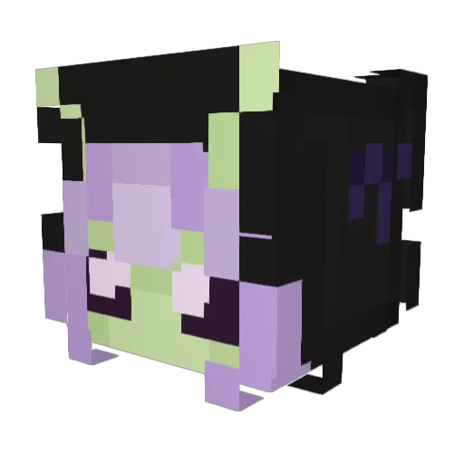 Lililau Minecraft avatar head, 3D render