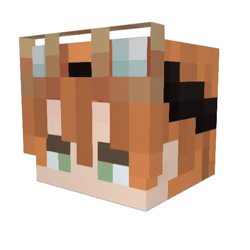 LiliteRoxy Minecraft avatar head, 3D render