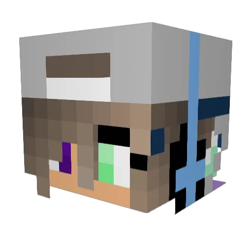 Lilith2047 Minecraft avatar head, 3D render