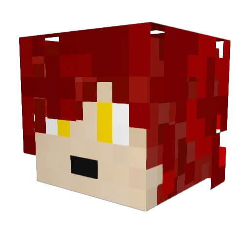 Lilith982 Minecraft avatar head, 3D render