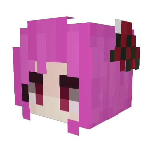 LilithAensland Minecraft avatar head, 3D render