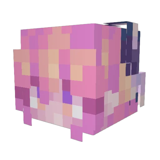 LilithOfTheFall Minecraft avatar head, 3D render