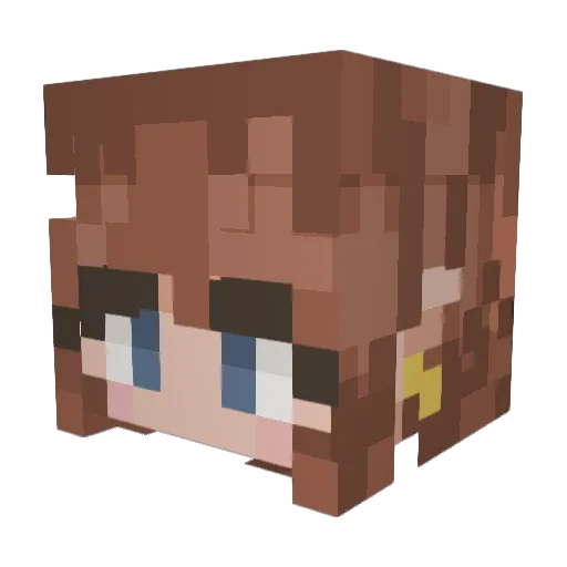 LilithRoze99 Minecraft avatar head, 3D render