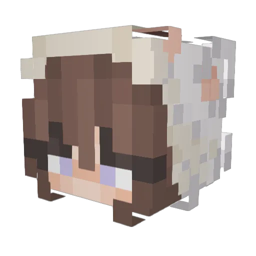 LilithTR Minecraft avatar head, 3D render