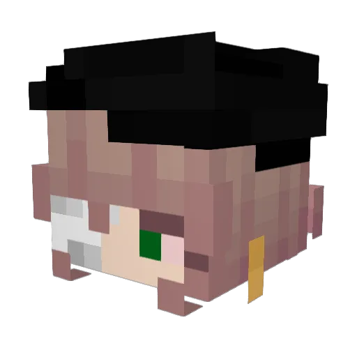 LilithUwUgurl Minecraft avatar head, 3D render