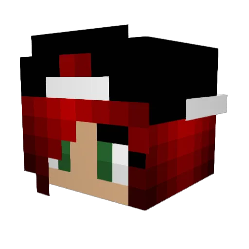 LilithXD Minecraft avatar head, 3D render