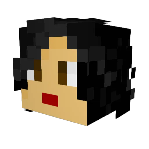 Lilith_Cain Minecraft avatar head, 3D render