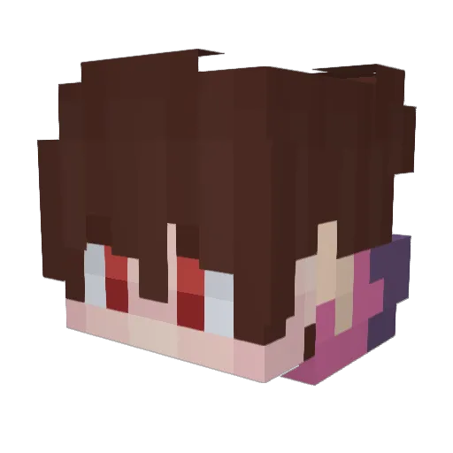 Lilith_zzz Minecraft avatar head, 3D render