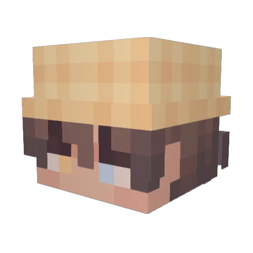 Lilithstatic Minecraft avatar head, 3D render