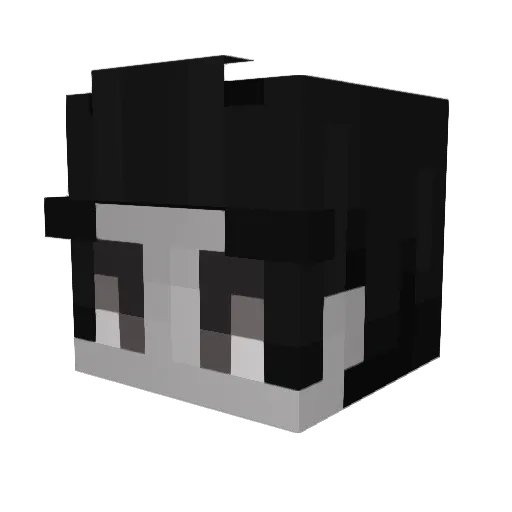 Lilito Minecraft avatar head, 3D render