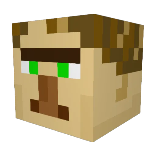 Lilium1 Minecraft avatar head, 3D render
