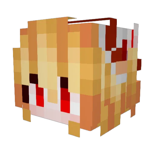Liliumth Minecraft avatar head, 3D render