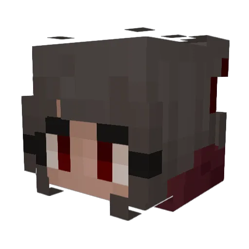 Liliwens Minecraft avatar head, 3D render
