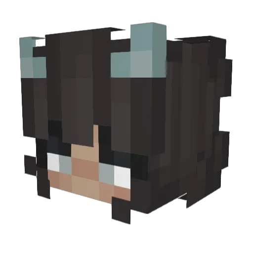 Lilix53 Minecraft avatar head, 3D render
