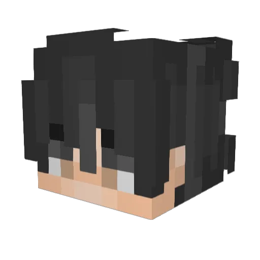 Liljayjaycece Minecraft avatar head, 3D render