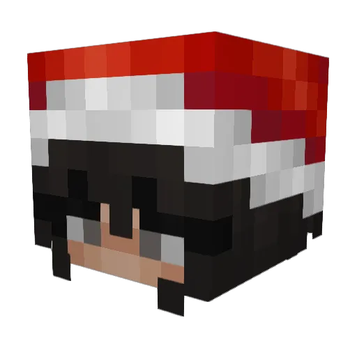 Lilkoooo Minecraft avatar head, 3D render